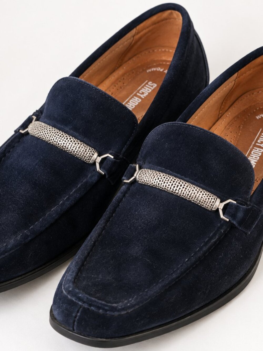 Stacy Adams Pasqual Navy Suede Bit Loafers Men’s 13 M